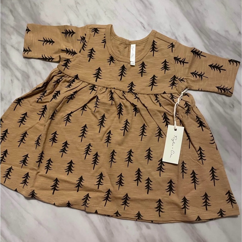 NEW Rylee+Cru Trees Print Dress 6-12m